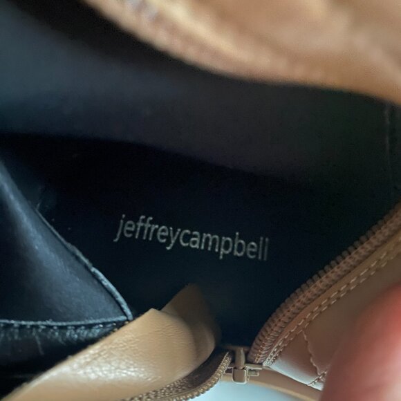 NEW Jeffrey Campbell Tanked Knee High Women's Brown Boots Size 7 Boho - Picture 8 of 14